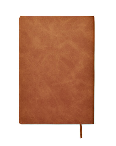 DIN A5 Smokey Notizbuch PU - Braun bedrucken, Art.-Nr. MO2663-01