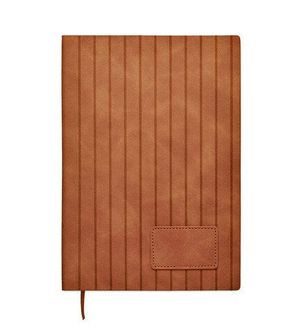 DIN A5 Smokey Notizbuch PU - Braun bedrucken, Art.-Nr. MO2663-01