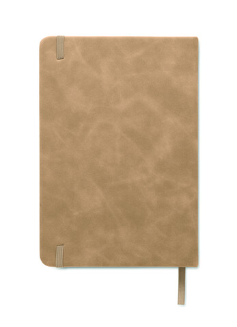 DIN A5 Smokey Notizbuch PU - Khaki bedrucken, Art.-Nr. MO2664-39