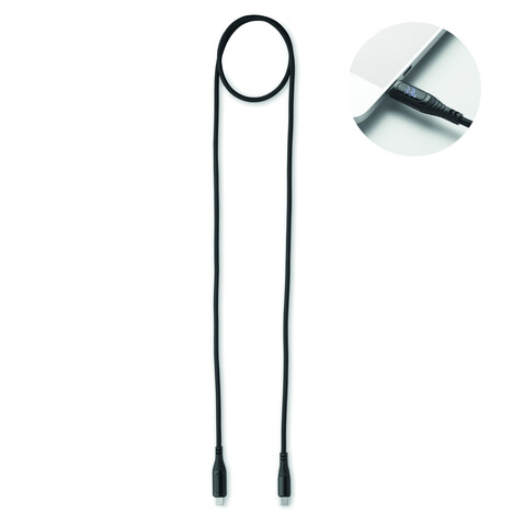 100W Ladekabel Typ-C - Schwarz bedrucken, Art.-Nr. MO2676-03 100W Ladekabel Typ-C - Schwarz bedrucken, Art.-Nr. MO2676-03