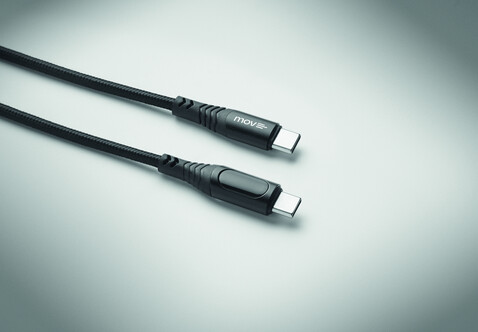 100W Ladekabel Typ-C - Schwarz bedrucken, Art.-Nr. MO2676-03 100W Ladekabel Typ-C - Schwarz bedrucken, Art.-Nr. MO2676-03