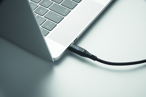 100W Ladekabel Typ-C - Schwarz bedrucken, Art.-Nr. MO2676-03 100W Ladekabel Typ-C - Schwarz bedrucken, Art.-Nr. MO2676-03