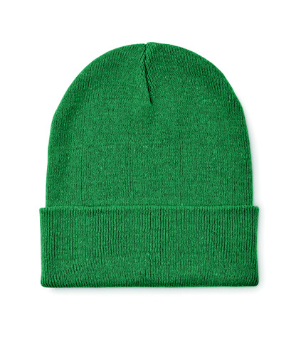 Beanie mit Bündchen - Dunkelgrün bedrucken, Art.-Nr. MO2705-60 Beanie mit Bündchen - Dunkelgrün bedrucken, Art.-Nr. MO2705-60