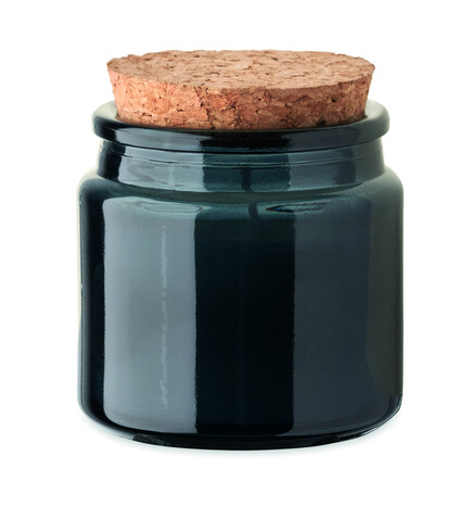 Kerze aus Pflanzenwachs 70g - Marineblau bedrucken, Art.-Nr. MO2707-85