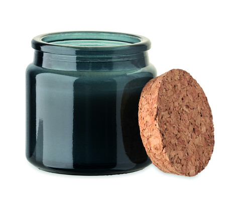 Kerze aus Pflanzenwachs 70g - Marineblau bedrucken, Art.-Nr. MO2707-85