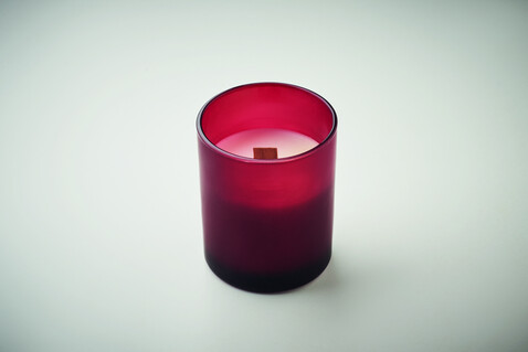 Kerze aus Pflanzenwachs 80 g - Bordeaux bedrucken, Art.-Nr. MO2708-02 Kerze aus Pflanzenwachs 80 g - Bordeaux bedrucken, Art.-Nr. MO2708-02