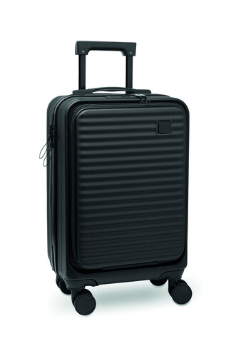 20" Hartschalen-Trolley ABS - Schwarz bedrucken, Art.-Nr. MO2742-03