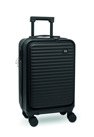 20" Hartschalen-Trolley ABS - Schwarz bedrucken, Art.-Nr. MO2742-03