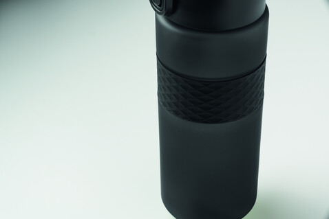 Trinkflasche RPET 700ml - Schwarz bedrucken, Art.-Nr. MO2755-03
