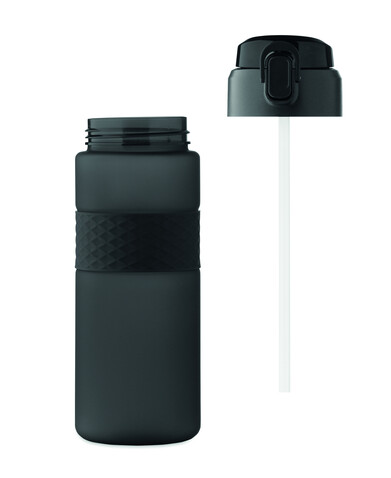 Trinkflasche RPET 700ml - Schwarz bedrucken, Art.-Nr. MO2755-03