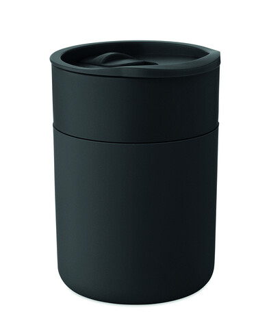 PP-Becher 330ml - Schwarz bedrucken, Art.-Nr. MO2773-03