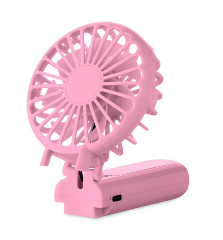 Klappbarer Ventilator - Babyrosa bedrucken, Art.-Nr. MO2779-11