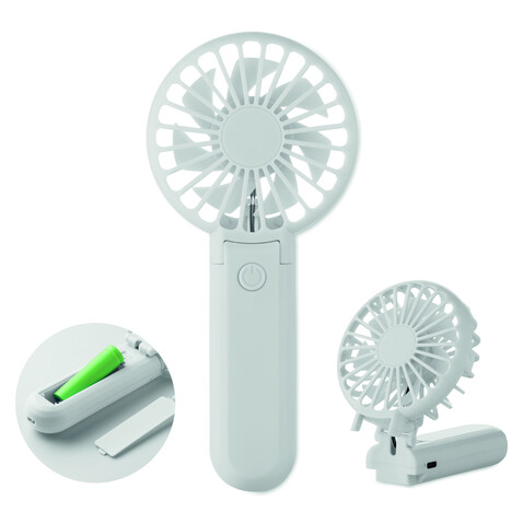Klappbarer Ventilator - Weiß bedrucken, Art.-Nr. MO2779-06