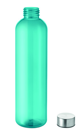 Trinkflasche RPET 1000ml - Transparent Blau bedrucken, Art.-Nr. MO2781-23