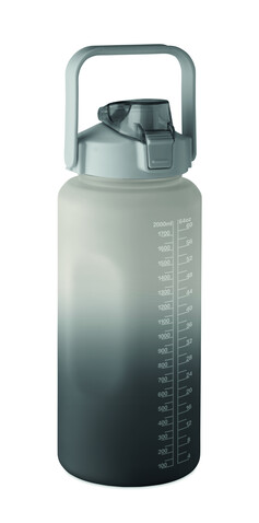 RPET-Trinkflasche 2000ml - Schwarz bedrucken, Art.-Nr. MO2791-03 RPET-Trinkflasche 2000ml - Schwarz bedrucken, Art.-Nr. MO2791-03