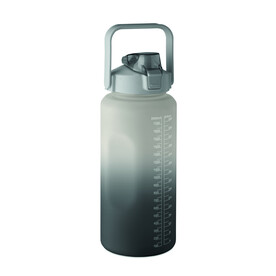 RPET-Trinkflasche 2000ml - Schwarz bedrucken, Art.-Nr. MO2791-03