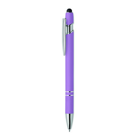 Druckkugelschreiber mit Stylus - Violett bedrucken, Art.-Nr. MO2798-21
