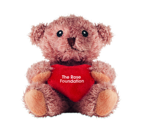 Teddybär mit Herz - Rot bedrucken, Art.-Nr. MO2802-05