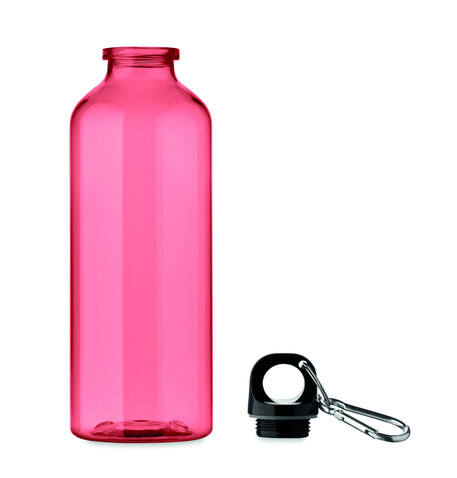 Trinkflasche RPET 500ml - Transparent Rot bedrucken, Art.-Nr. MO2803-25