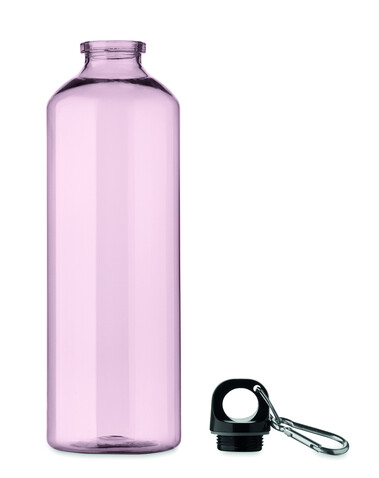 Trinkflasche RPET 750ml - Transparent Pink bedrucken, Art.-Nr. MO2804-31