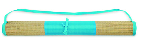 Strandmatte aus Stroh - Türkis bedrucken, Art.-Nr. MO2833-12 Strandmatte aus Stroh - Türkis bedrucken, Art.-Nr. MO2833-12