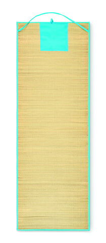 Strandmatte aus Stroh - Türkis bedrucken, Art.-Nr. MO2833-12 Strandmatte aus Stroh - Türkis bedrucken, Art.-Nr. MO2833-12