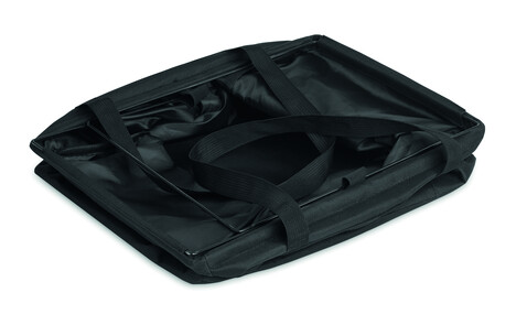 Faltbarer RPET-Organizer - Schwarz bedrucken, Art.-Nr. MO2855-03