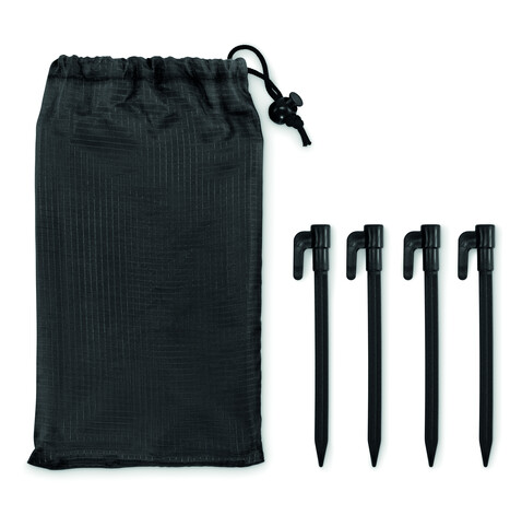 Strandmatte 210T Polyester - Schwarz bedrucken, Art.-Nr. MO2882-03