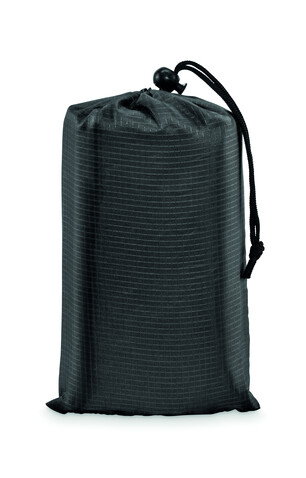 Strandmatte 210T Polyester - Schwarz bedrucken, Art.-Nr. MO2882-03