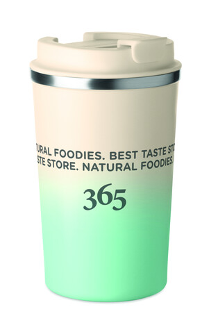 Doppelwandiger Becher 350 ml - Mintgrün bedrucken, Art.-Nr. MO2885-77