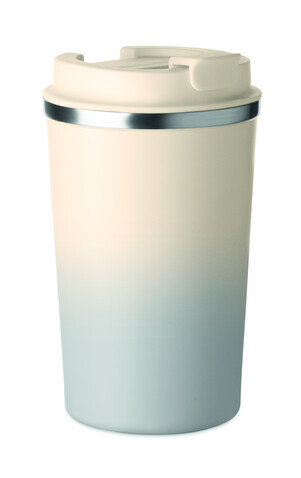 Doppelwandiger Becher 350 ml - Grau bedrucken, Art.-Nr. MO2885-07