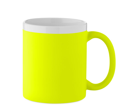 Keramikbecher 300 ml - Neon Gelb bedrucken, Art.-Nr. MO2890-70 Keramikbecher 300 ml - Neon Gelb bedrucken, Art.-Nr. MO2890-70