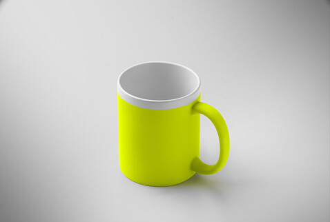 Keramikbecher 300 ml - Neon Gelb bedrucken, Art.-Nr. MO2890-70 Keramikbecher 300 ml - Neon Gelb bedrucken, Art.-Nr. MO2890-70