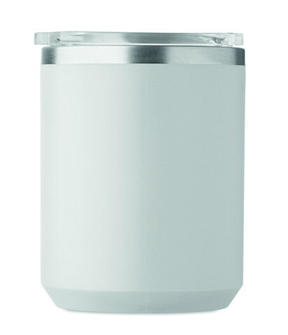 Doppelwandiger Becher 400ml - Grau bedrucken, Art.-Nr. MO2900-07
