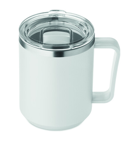 Doppelwandiger Becher 400ml - Weiß bedrucken, Art.-Nr. MO2900-06