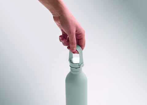 Einwandige Trinkflasche 500 ml - Grau bedrucken, Art.-Nr. MO2903-07