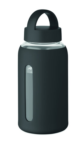 Flasche Borosilikatglas 600ml - Schwarz bedrucken, Art.-Nr. MO2912-03 Flasche Borosilikatglas 600ml - Schwarz bedrucken, Art.-Nr. MO2912-03
