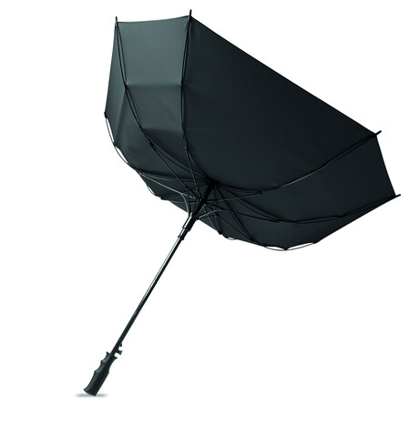 23'' Regenschirm quadratisch - Schwarz bedrucken, Art.-Nr. MO2926-03