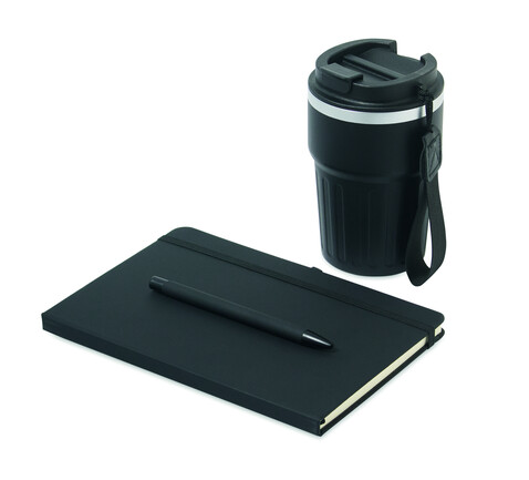 Geschenkset 3-teilig - Schwarz bedrucken, Art.-Nr. MO2930-03 Geschenkset 3-teilig - Schwarz bedrucken, Art.-Nr. MO2930-03