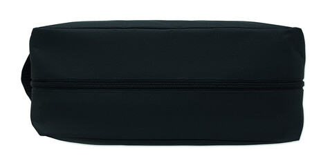 Schuhtasche 600D RPET - Schwarz bedrucken, Art.-Nr. MO2977-03 Schuhtasche 600D RPET - Schwarz bedrucken, Art.-Nr. MO2977-03