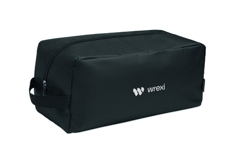 Schuhtasche 600D RPET - Schwarz bedrucken, Art.-Nr. MO2977-03 Schuhtasche 600D RPET - Schwarz bedrucken, Art.-Nr. MO2977-03