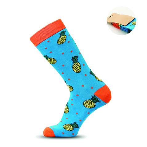 Socken 38-42 - Türkis bedrucken, Art.-Nr. MO3100-12