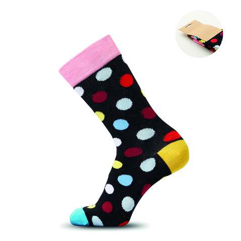 Socken 38-42 - Schwarz bedrucken, Art.-Nr. MO3100-03