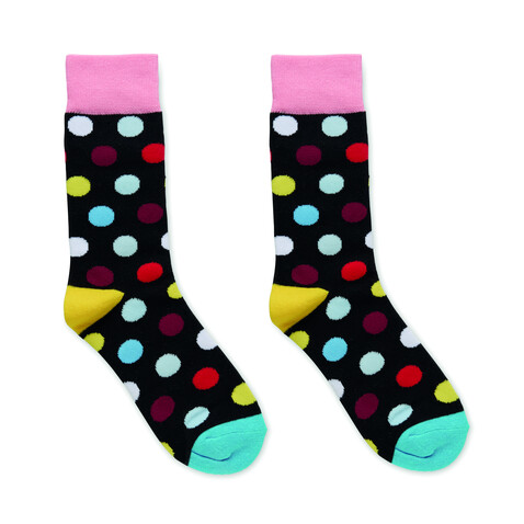 Socken 38-42 - Schwarz bedrucken, Art.-Nr. MO3100-03