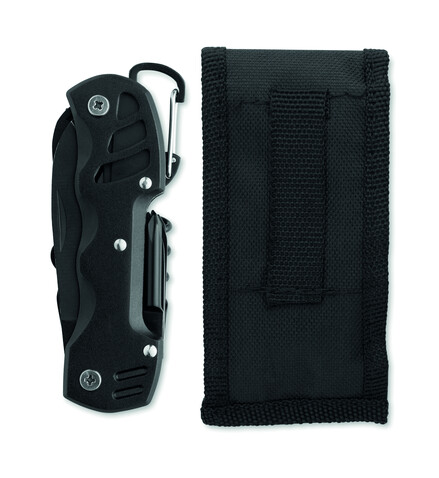 13in1-Multitool-Messer - Schwarz bedrucken, Art.-Nr. MO3130-03