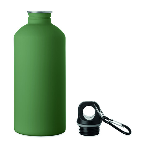 Einwandige Trinkflasche 500ml - Dunkelgrün bedrucken, Art.-Nr. MO3168-60