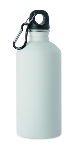 Einwandige Trinkflasche 500ml - Weiß bedrucken, Art.-Nr. MO3168-06