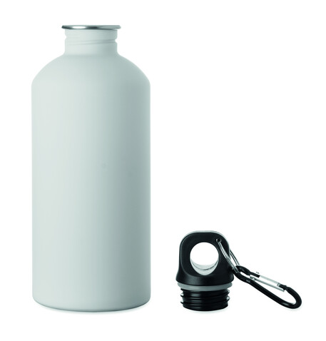 Einwandige Trinkflasche 500ml - Weiß bedrucken, Art.-Nr. MO3168-06