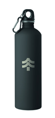 Einwandige Trinkflasche 750 ml - Schwarz bedrucken, Art.-Nr. MO3169-03