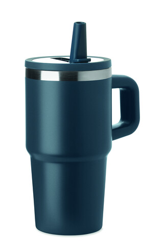 Doppelwandiger Trinkbecher 500ml - Marineblau bedrucken, Art.-Nr. MO3170-85